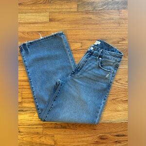 GOOD AMERICAN good waist palazzo crop jeans